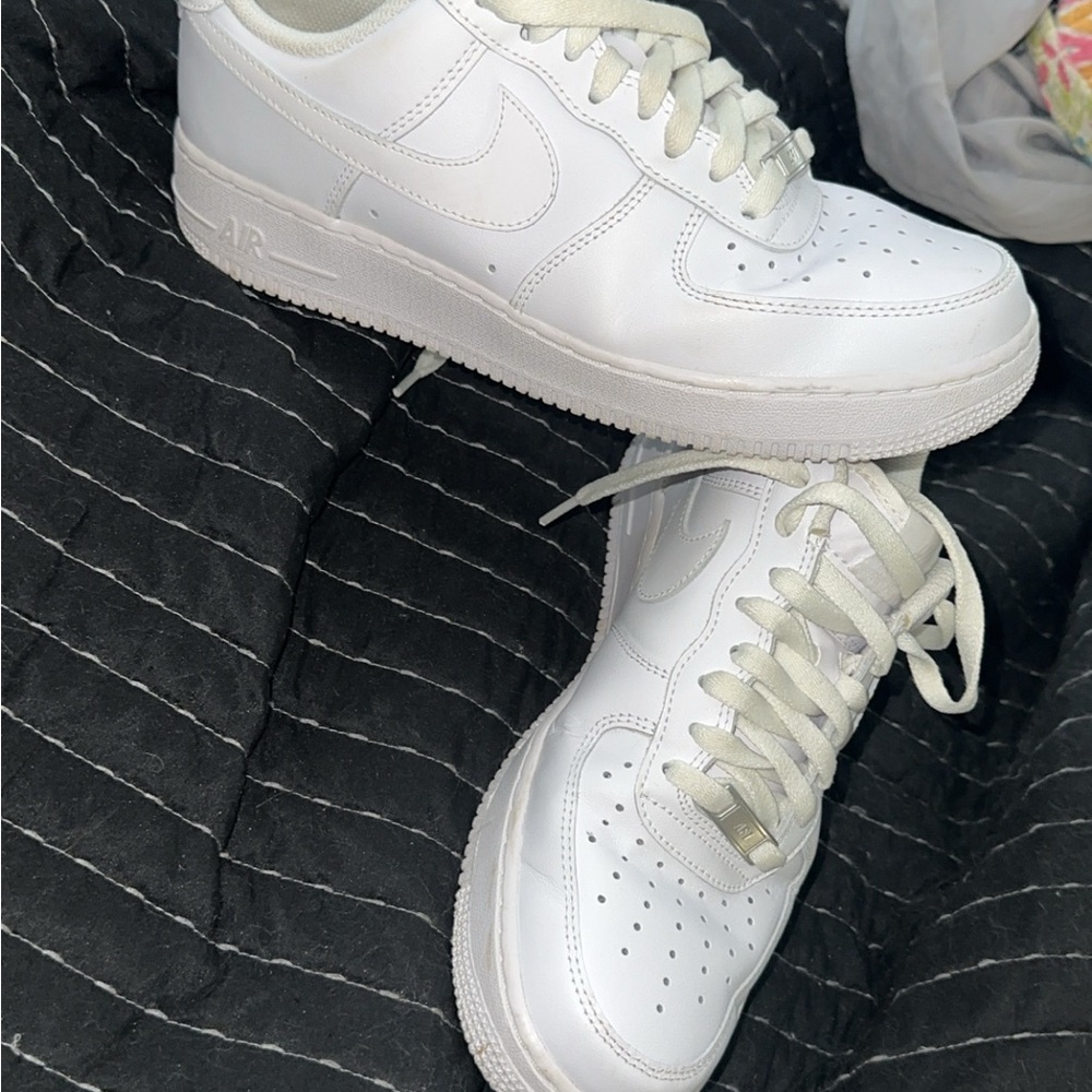 White Nike Air Force 1 Sneakers ‼️